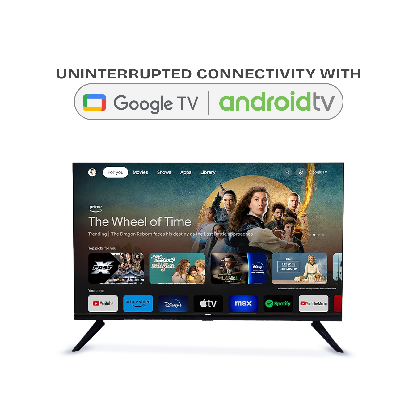 Earthonic 65" Ultra HD Smart LED TV - E65UHD4KQ11GS24
