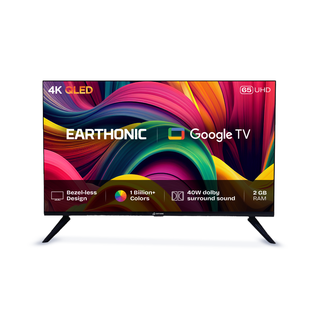 Earthonic 65" Ultra HD Smart LED TV - E65UHD4KQ11GS24