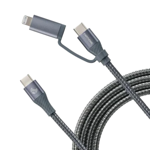 Earthonic SpeedMaster 2-in-1 USB-C Cable Apple Certified