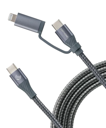 Earthonic SpeedMaster 2-in-1 USB-C Cable Apple Certified