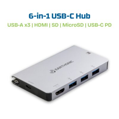 Earthonic 6 in 1 USB-C Hub
