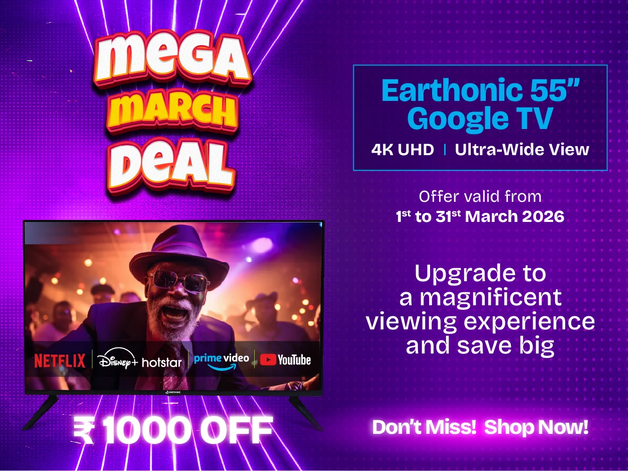 Earthonic Mega March Bonanza Mobile Banner