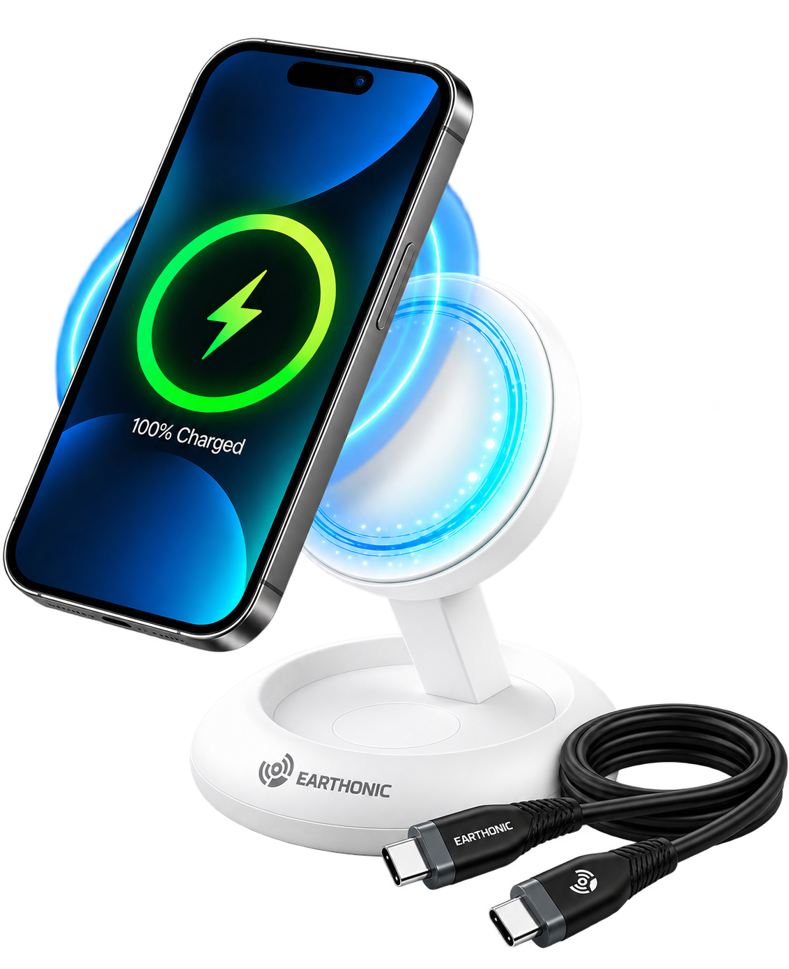 Earthonic Qi2 Foldable Wireless Charging Stand